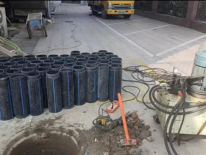宜章PE置换管厂家 DN315置换管 非开挖管短管置换